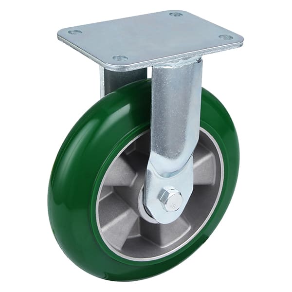 Ekstra tung belastning runde elastiske polyurethan-stive hjul