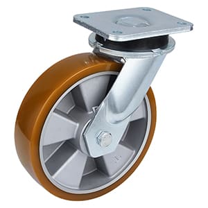 Ekstra tunge belastning støbte polyurethan drejelige hjul med 360 graders rotation