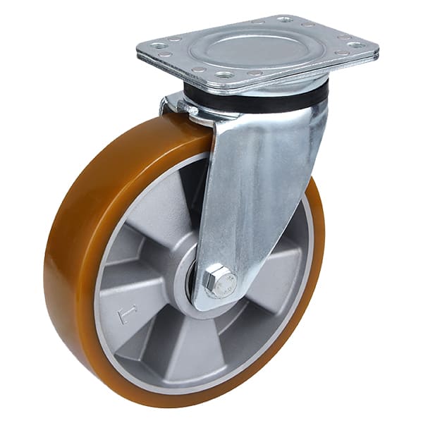 Støbte polyurethan-drejehjul med kraftig kapacitet med 360 rotation og 1000 lb